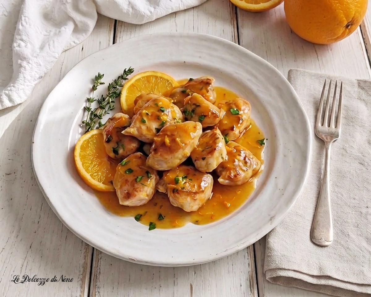 HÄHNCHENBISSEN MIT ORANGE