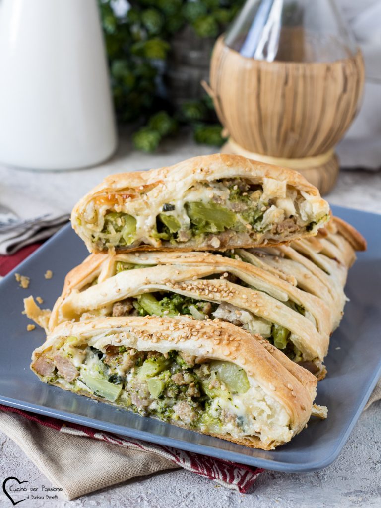 herzhafte tarte brokkoli und salsiccia