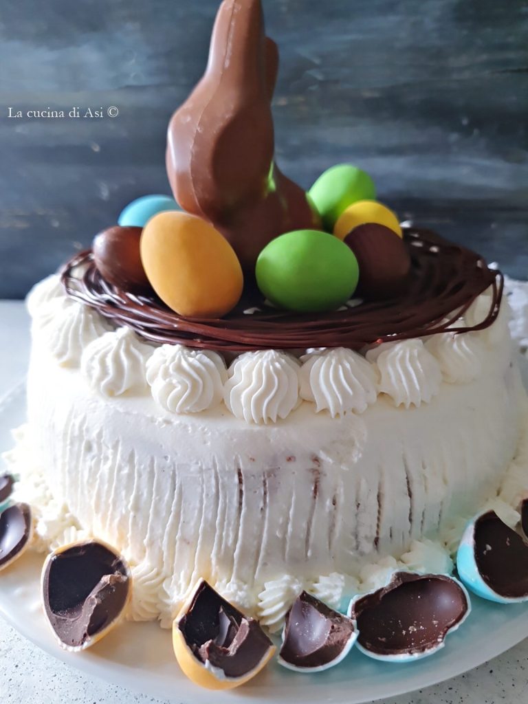 kuchen hase nest schokolade eier