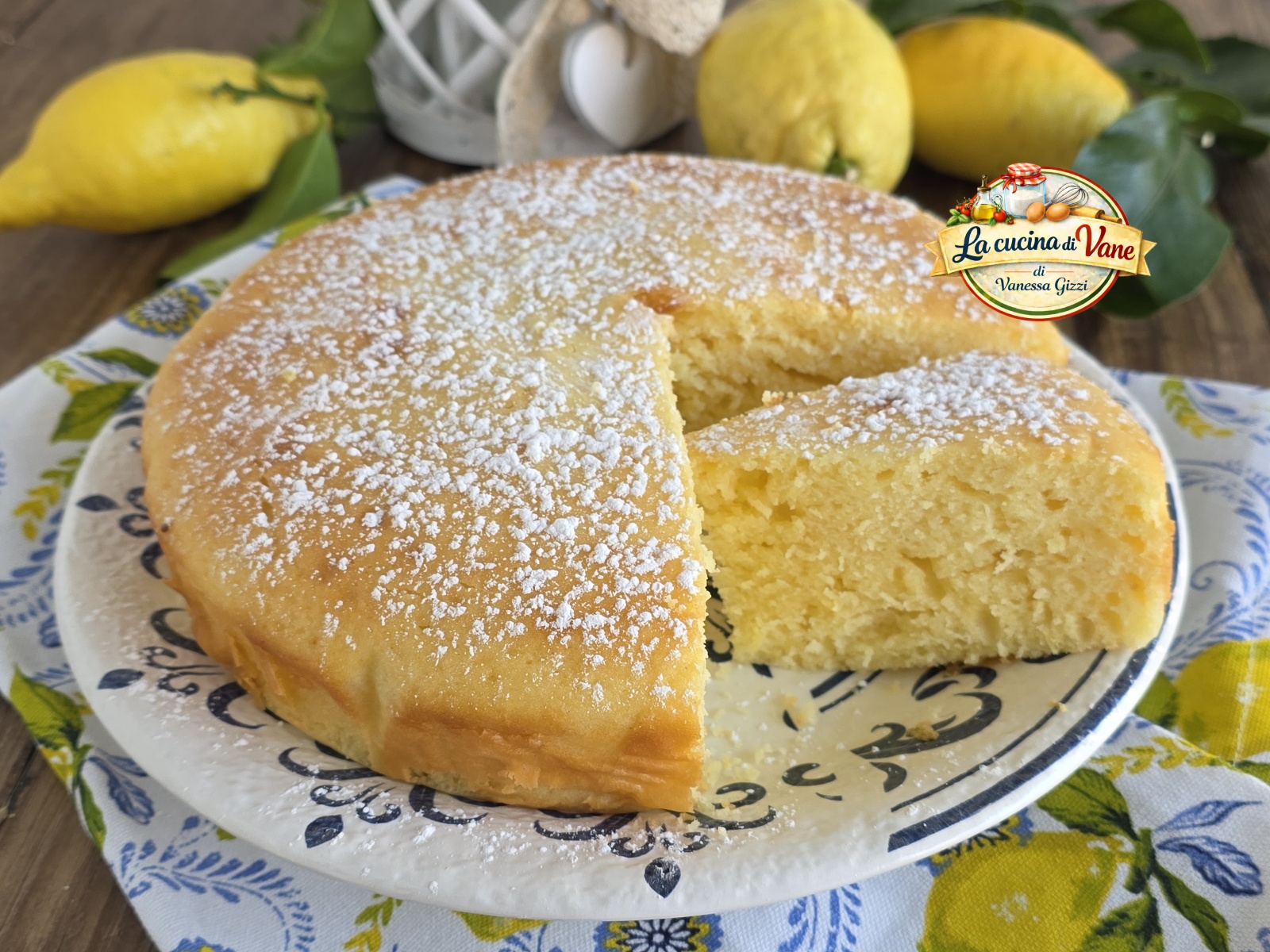 Kuchen mit griechischem Joghurt und Zitrone