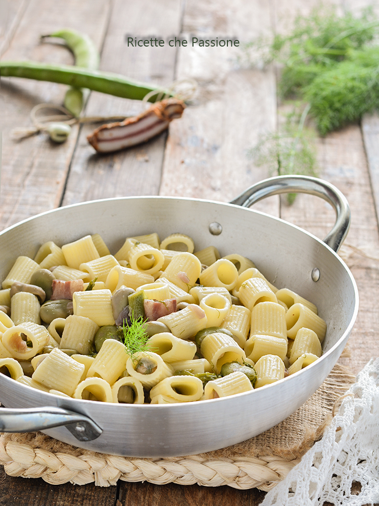 pasta mit saubohnen