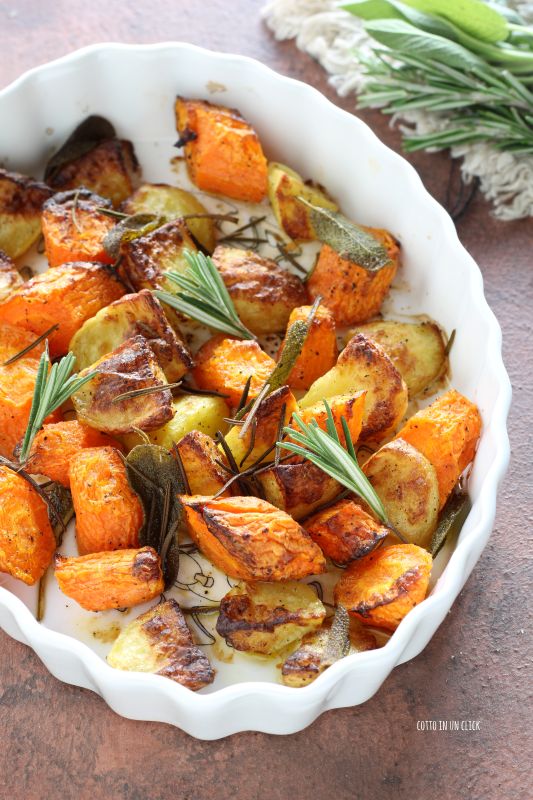 karotten und kartoffeln in der heissluftfritteuse