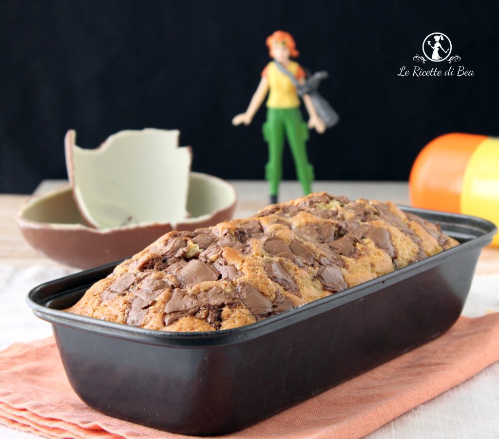 Plumcake mit Schokolade aus Ostereiern