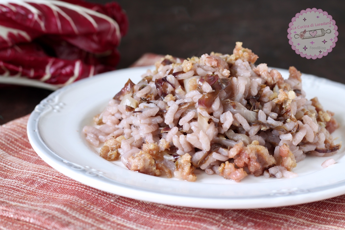 RISOTTO MIT RADICCHIO UND SALSICCIA – besonders lecker und würzig