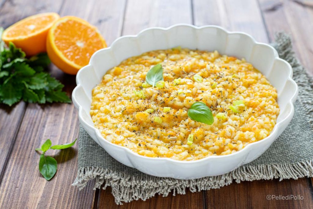 Risotto mit Karotten und Orange