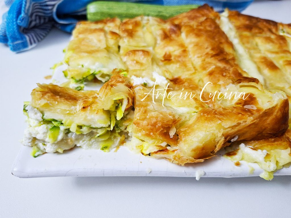 RUSTICO mit ZUCCHINI und STRACCHINO