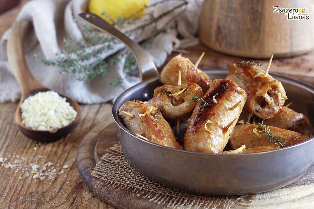 Schweinelendenröllchen in der Pfanne