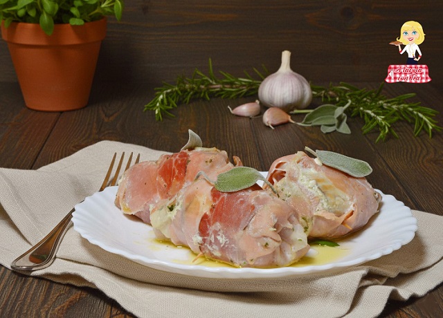 Seezungenröllchen mit Speck