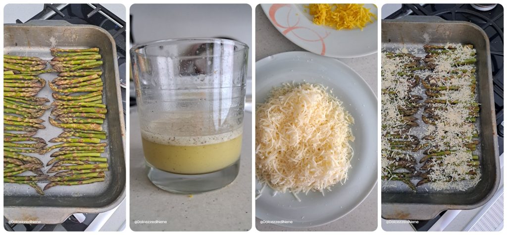 spargel aus dem ofen mit zitrone und parmesan