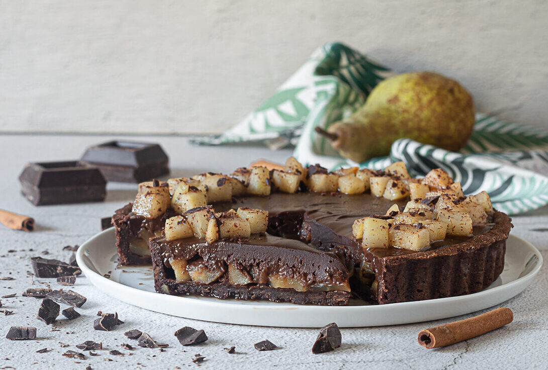 Birnen-Schokoladen-Tarte