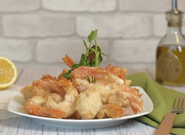 Knusprige, leichte Tempura-Garnelen