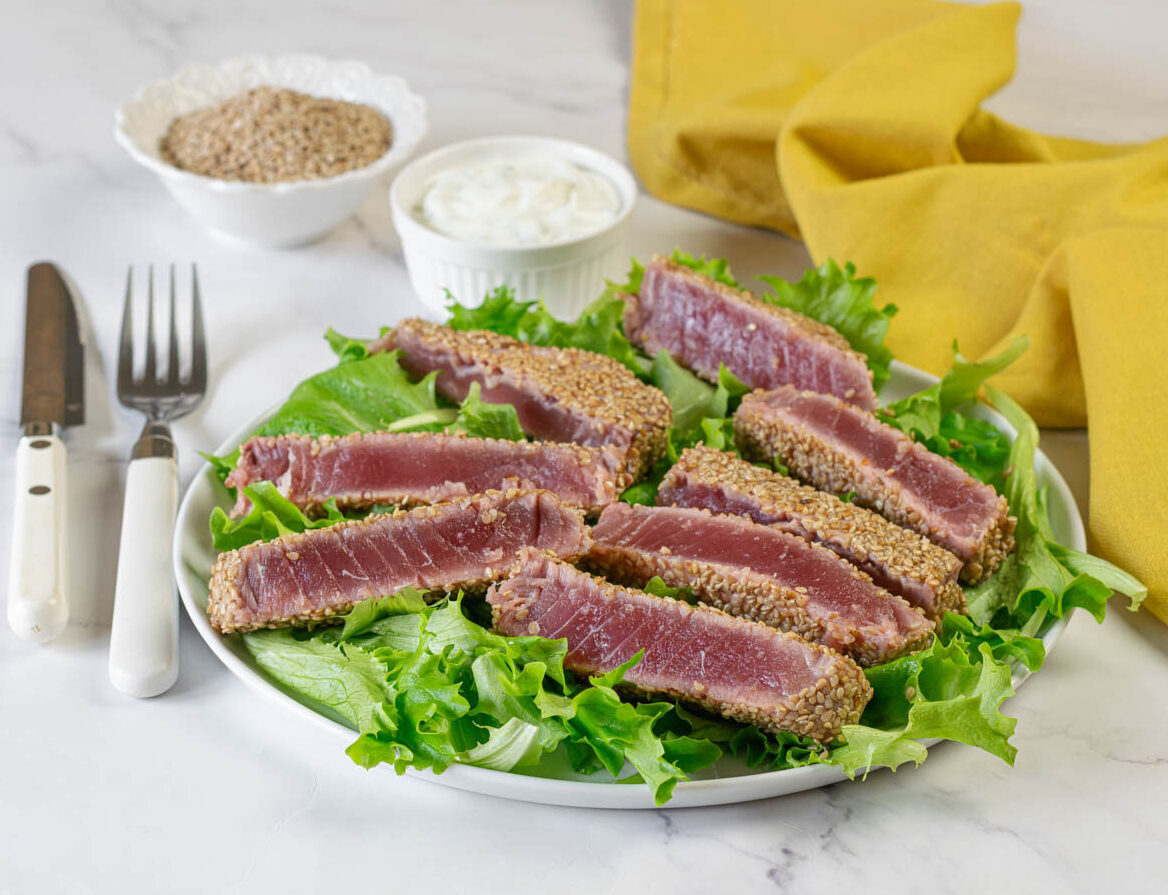 Thunfisch mit Sesam