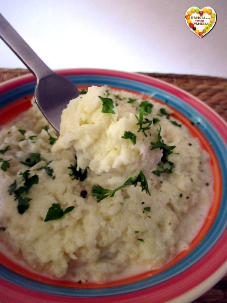 Leichter Blumenkohlpüree, Mangia senza Pancia