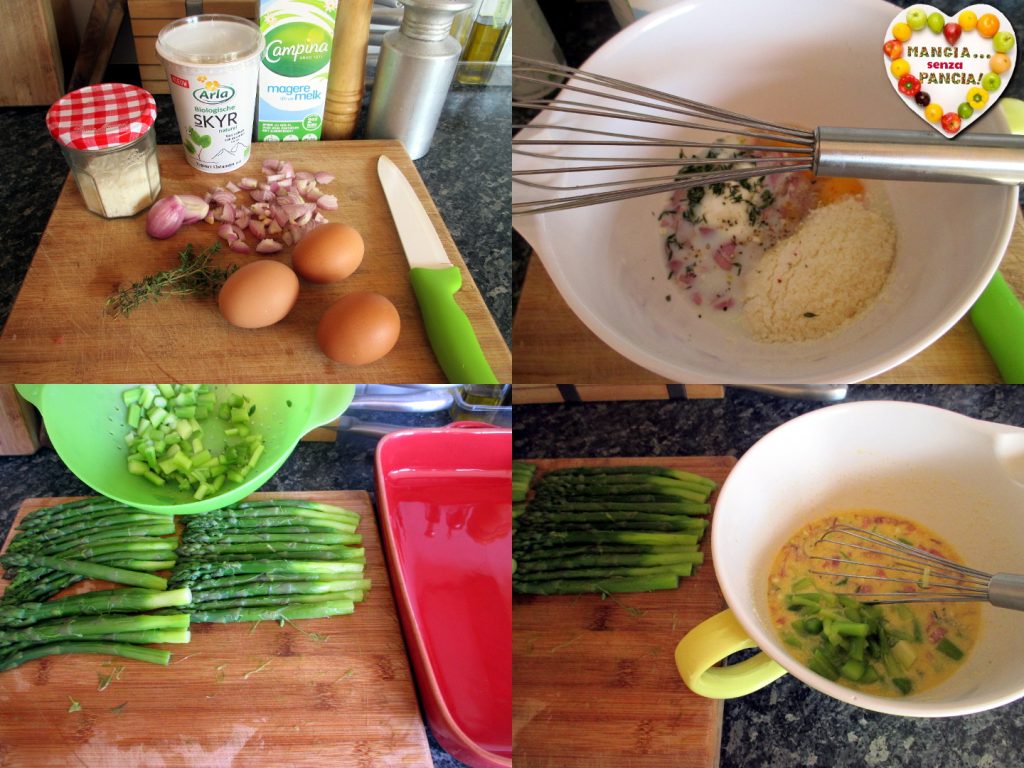 Leichte Spargel-Quiche, Mangia senza Pancia