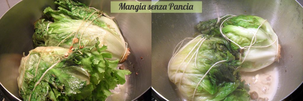 Gefüllte Scarola oder 'mbuttunata, neapolitanisches Rezept, Mangia senza Pancia