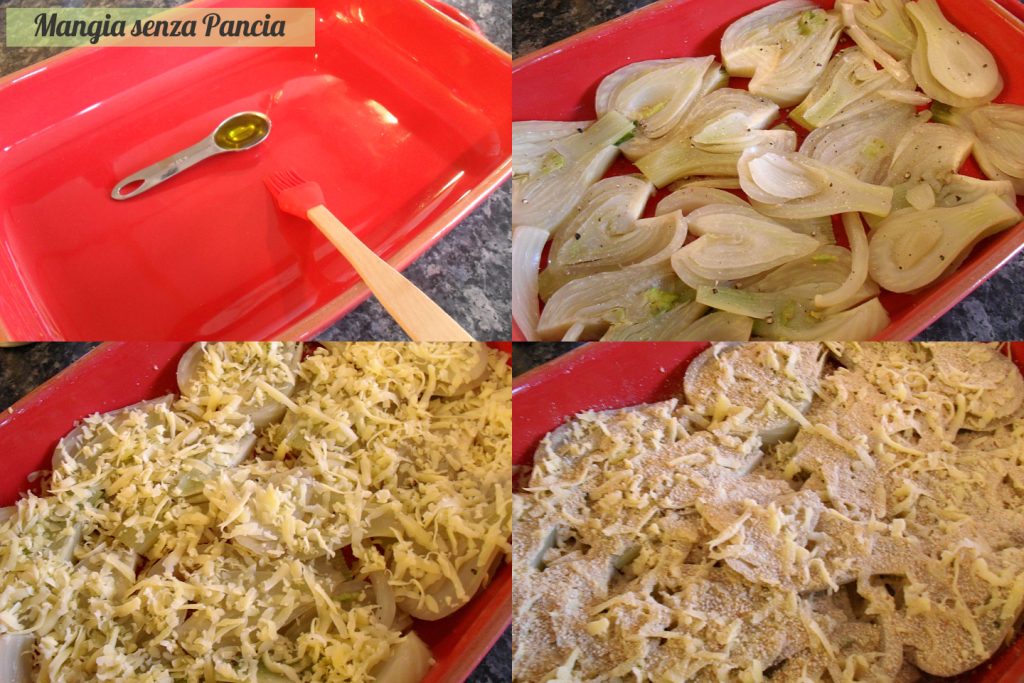 Knusprig gratinierter Fenchel, vegetarisches Rezept, Mangia senza Pancia
