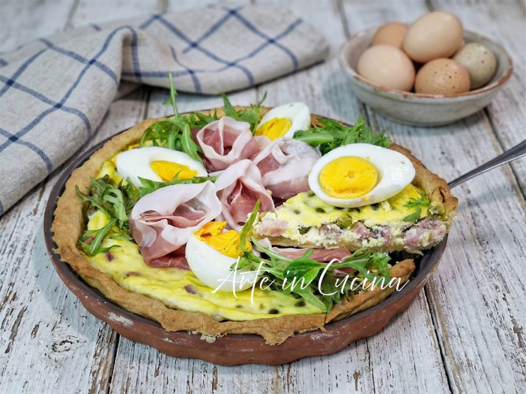 Weiche herzhafte Ostertarte