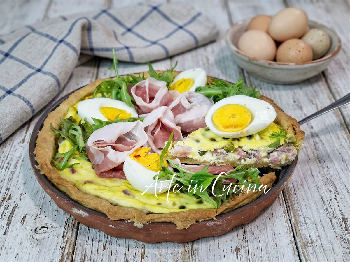 Weiche herzhafte Ostertarte