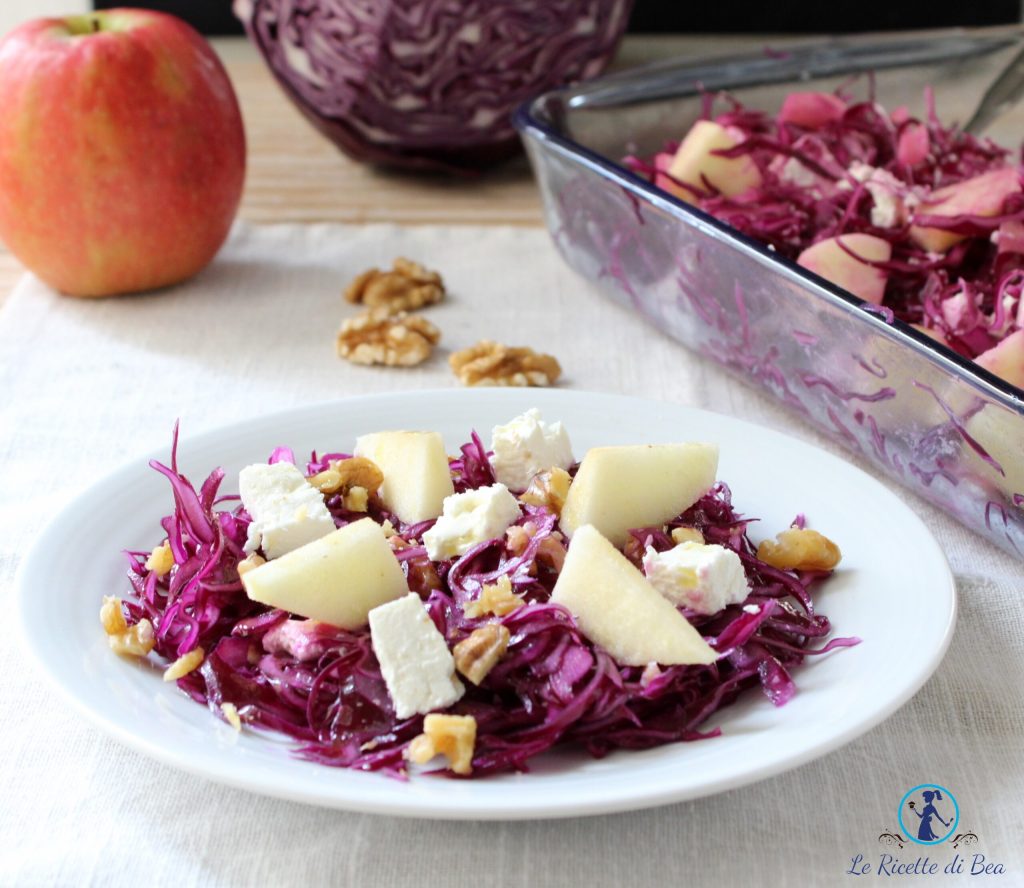 Winterlicher Salat mit Rotkohl