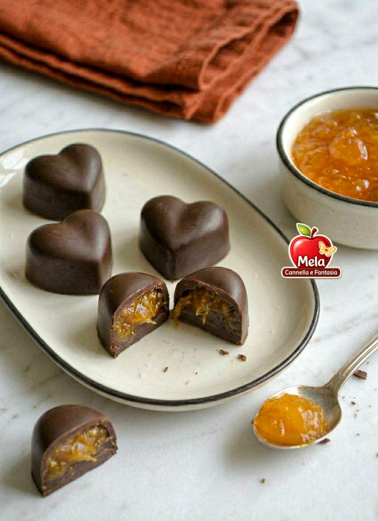 cioccolatini fondenti con marmellata di arance1