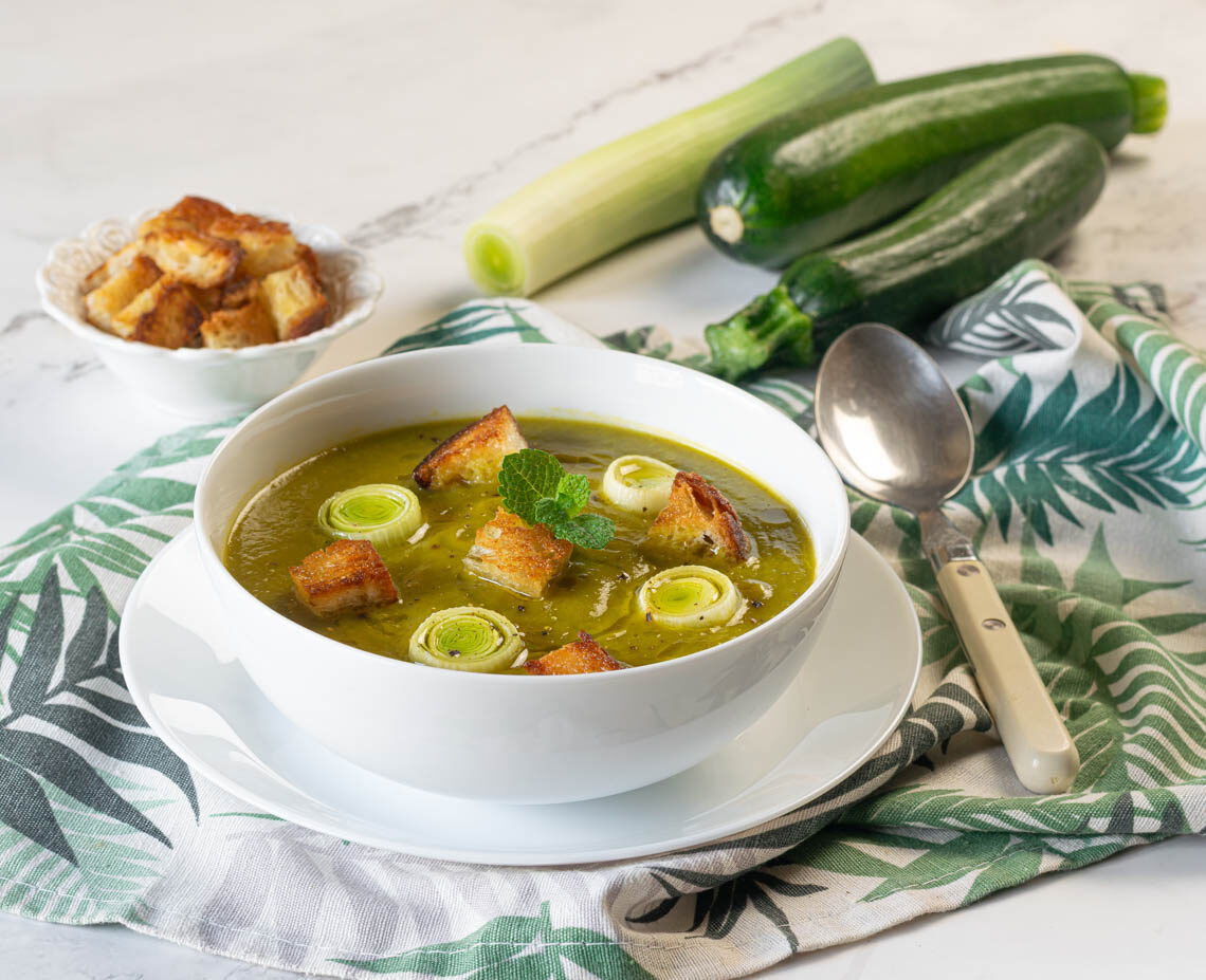 Zucchini-Lauch-Creme