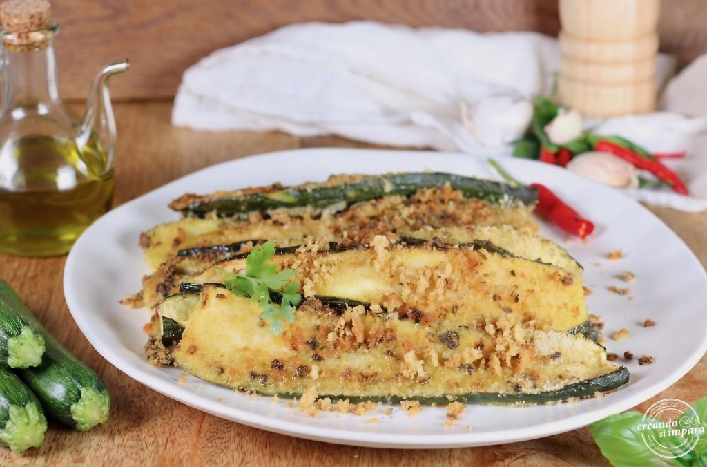 überbackene zucchini