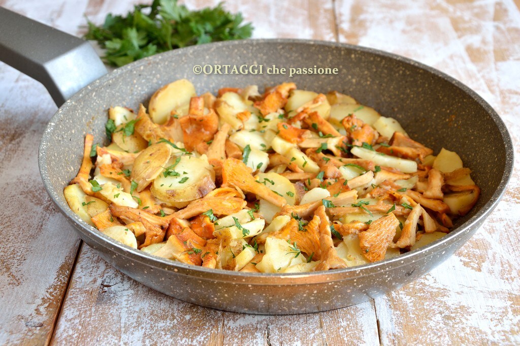Chanterelles sautées aux pommes de terre