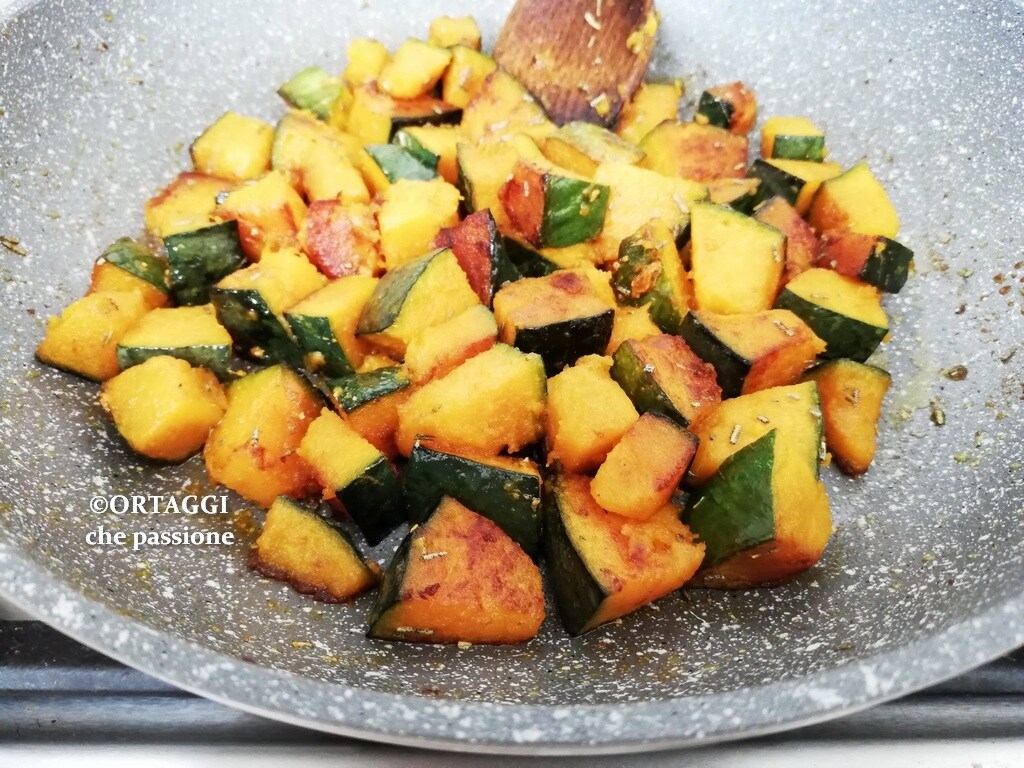 courge à la poêle légère