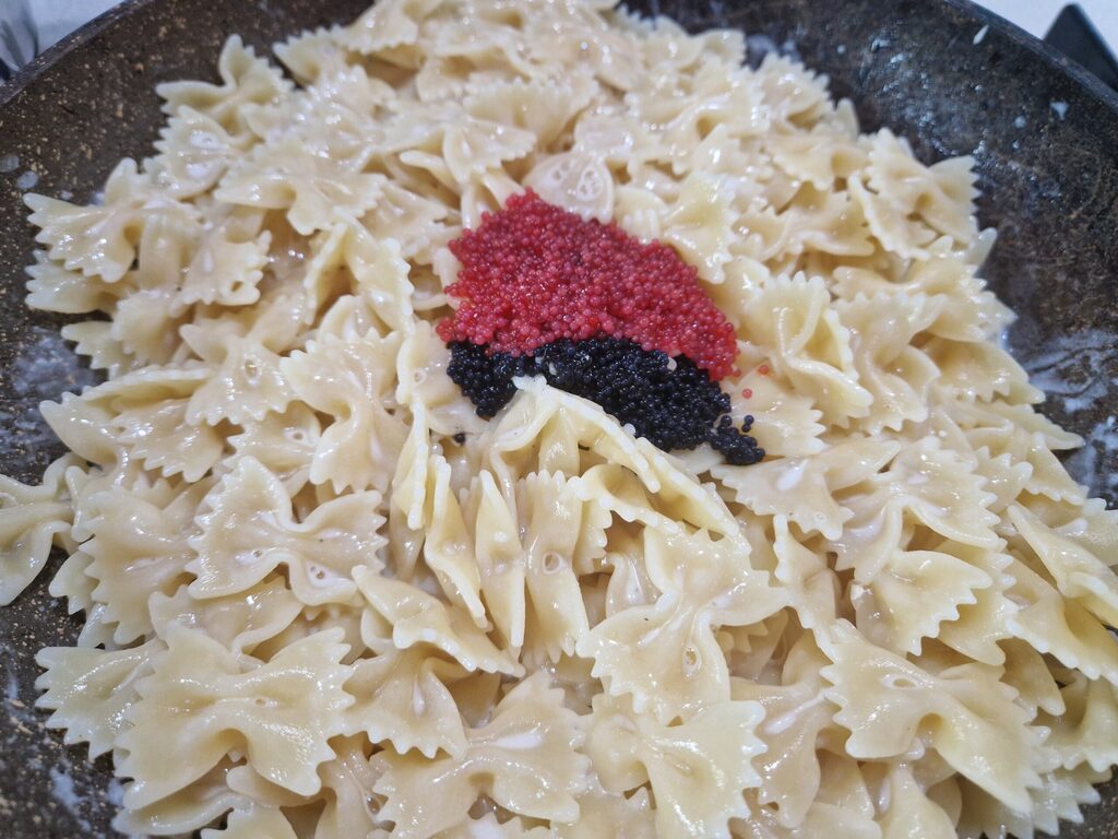 Les farfalles au caviar