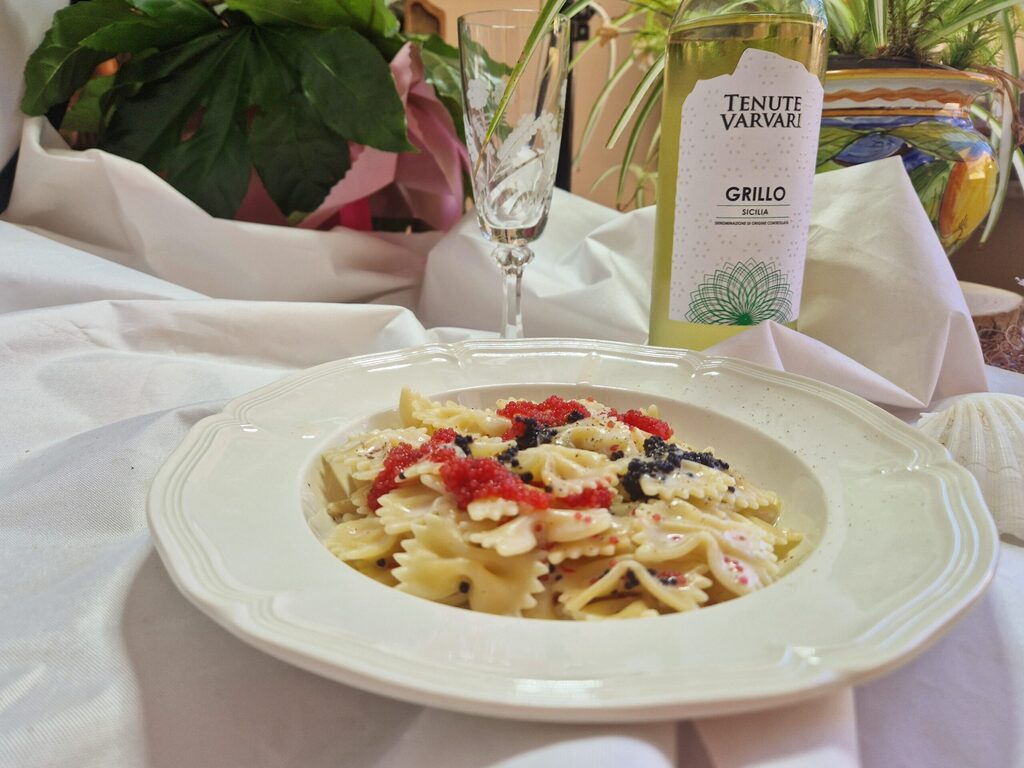 Les farfalles au caviar