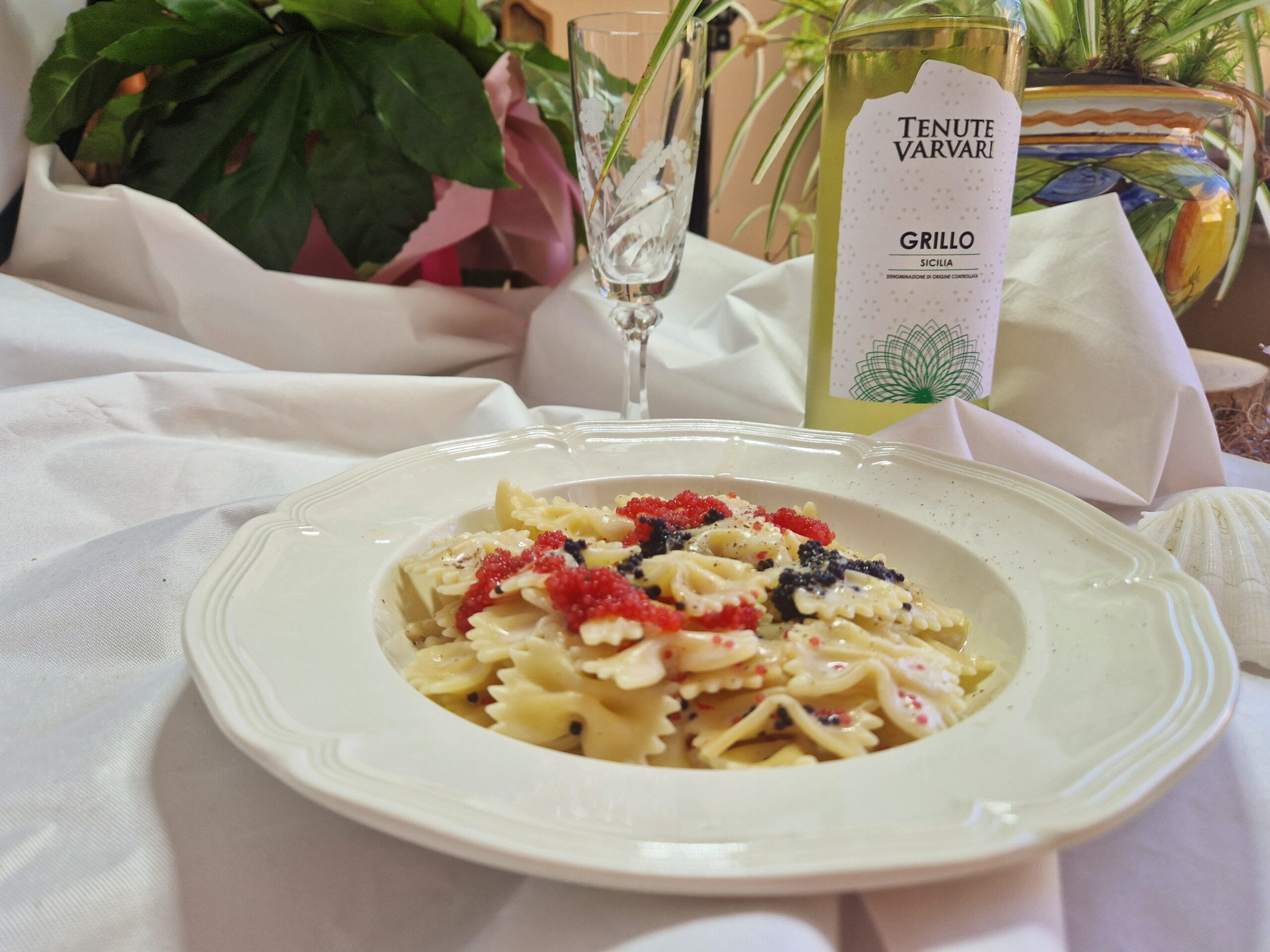 Les farfalles au caviar