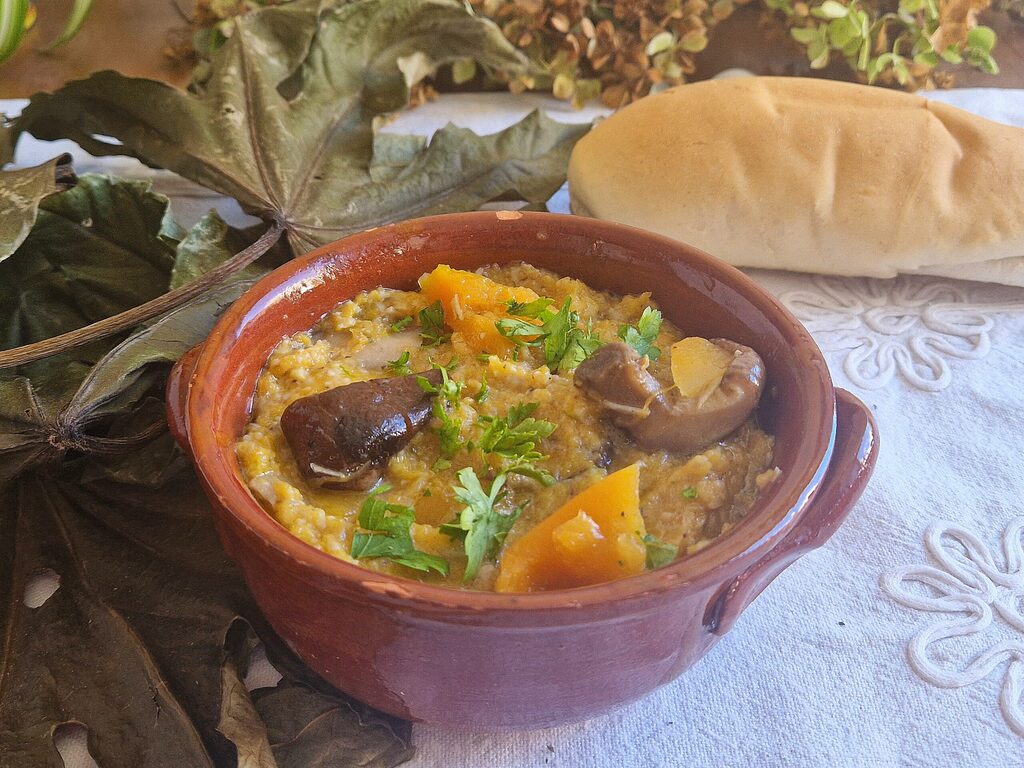 crème de champignons et potiron