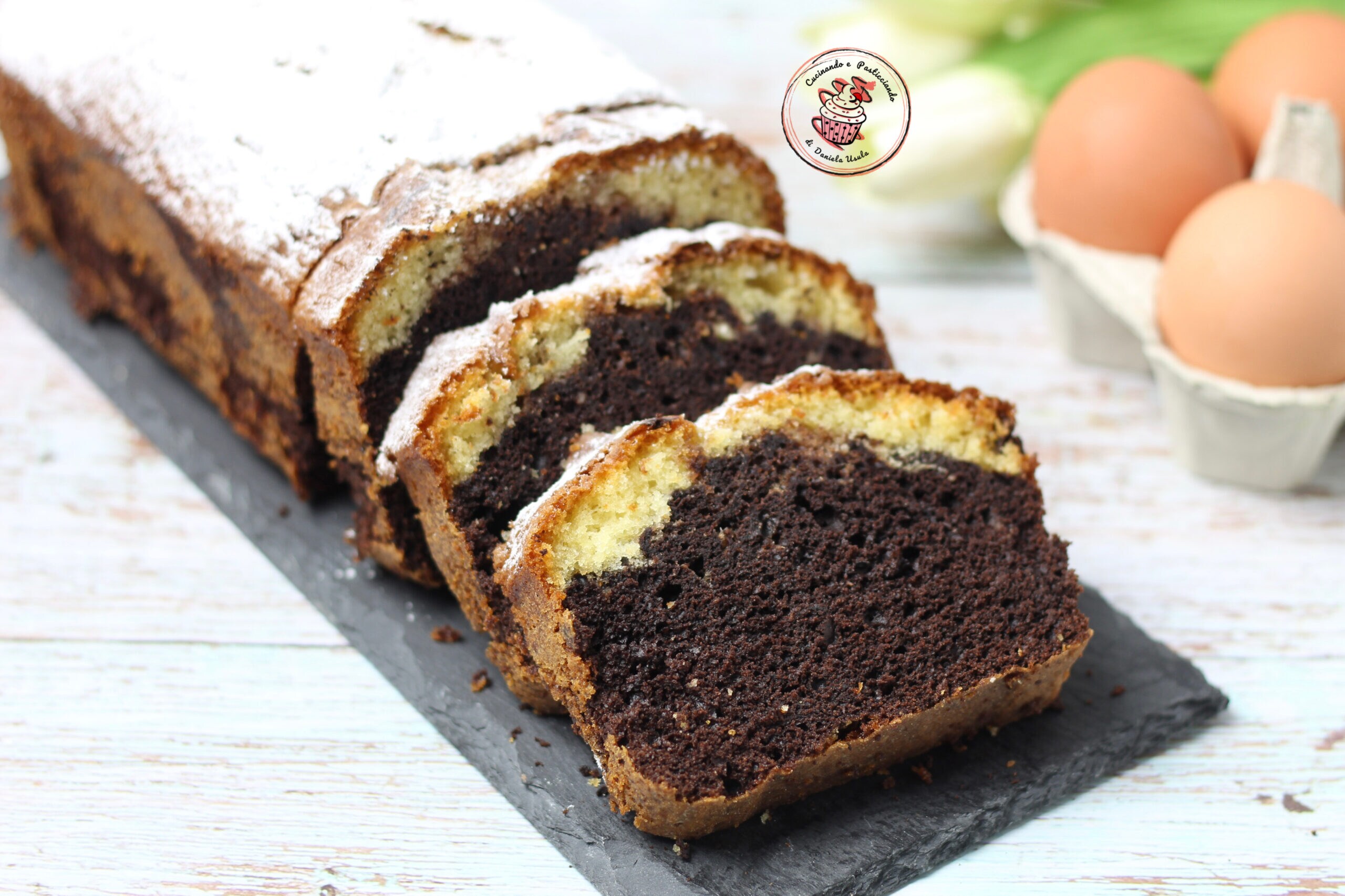 PLUMCAKE MARBRÉ YAOURT ET CACAO : gâteau moelleux pour le petit-déjeuner
