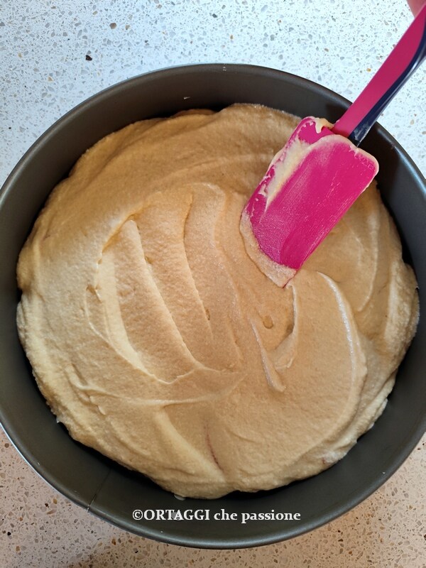 niveler la tarte aux pêches