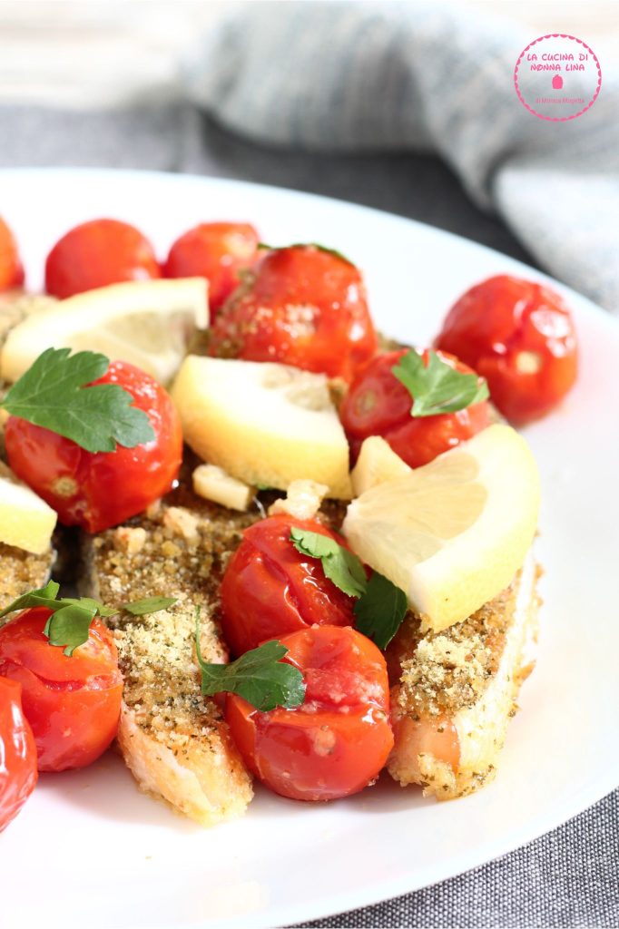 Saumon gratiné au four