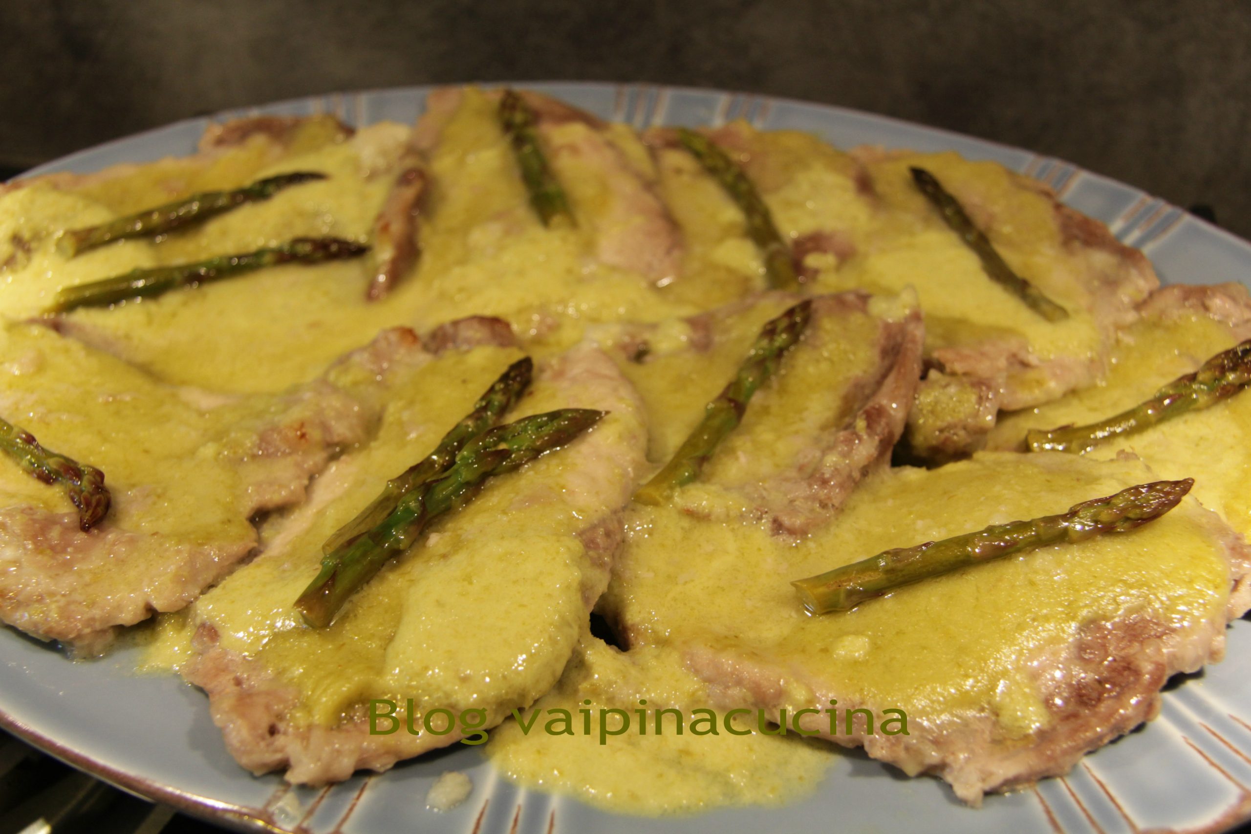 Escalopes à la crème d’asperges