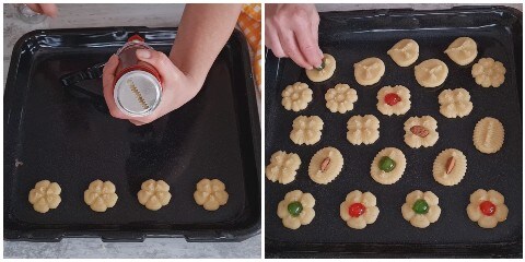 Biscuits aux amandes avec presse à biscuits, préparation