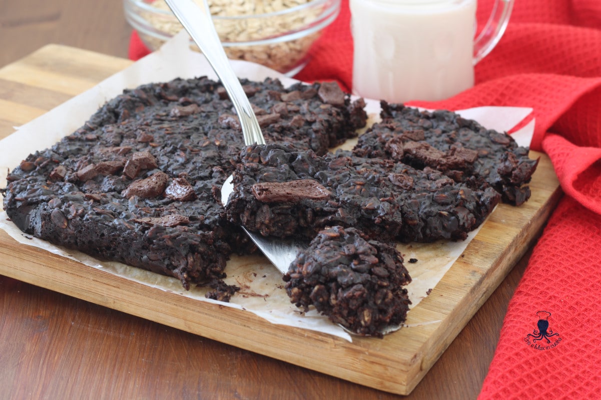 Brownie fit avec avoine et chia