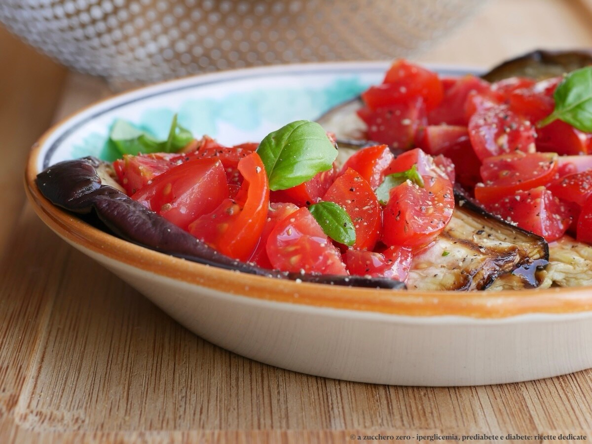 Bruschettes d’aubergines avec tomates cerises légères | accompagnement estival