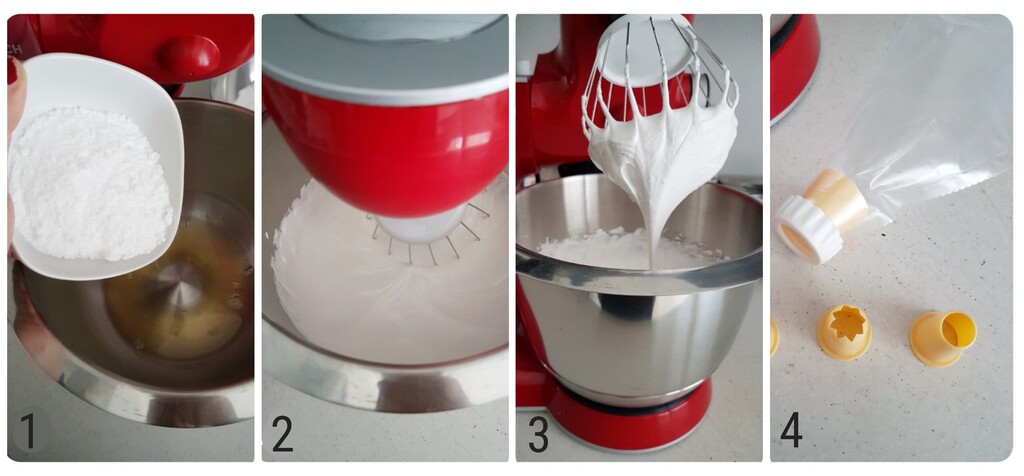 meringues avec robot pâtissier