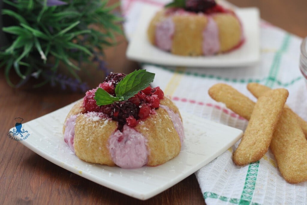 Fondant fit aux fruits rouges