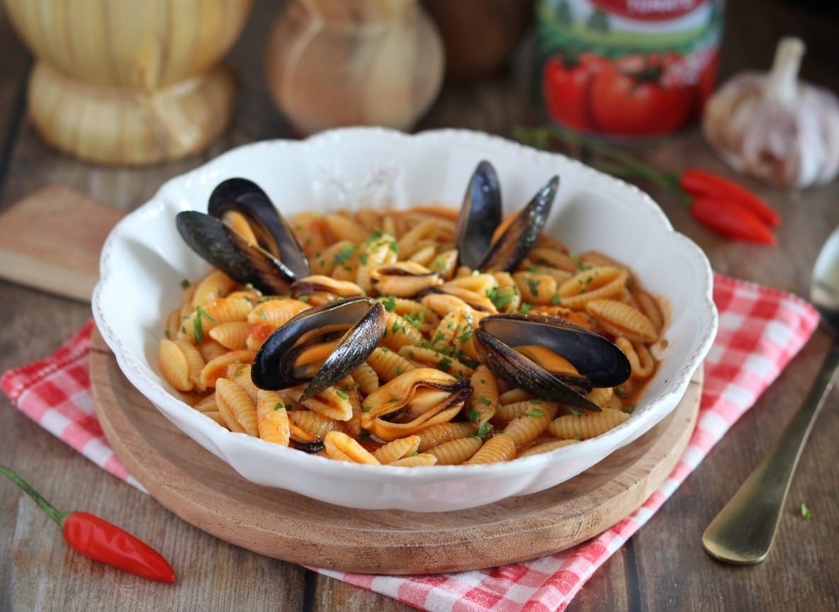 Gnocchetti sardi aux moules et tomates