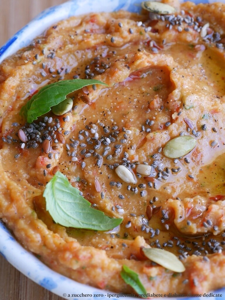 Houmous de pois chiches et poivrons léger | crème onctueuse et riche en goût