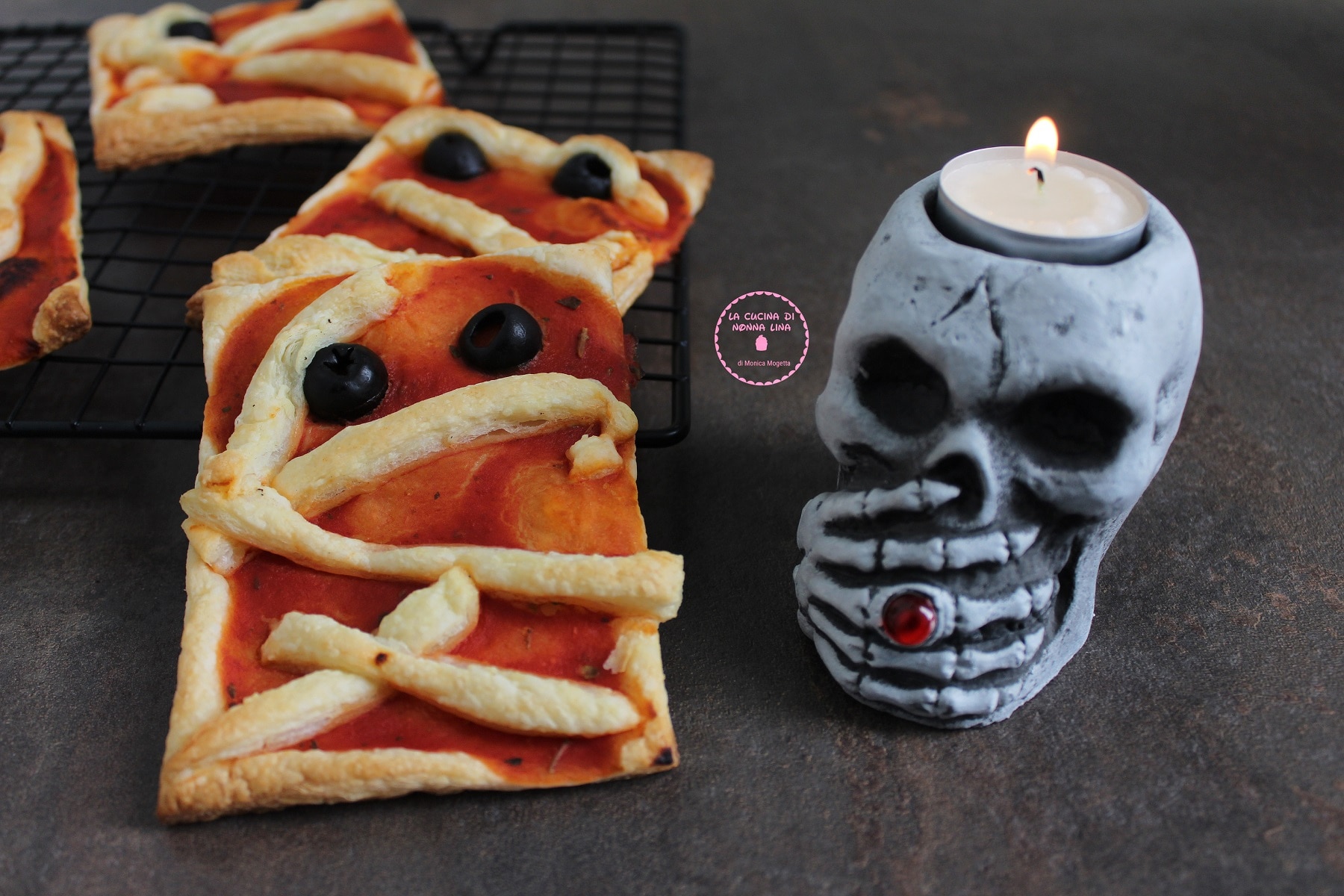 Petites Pizzas Halloween