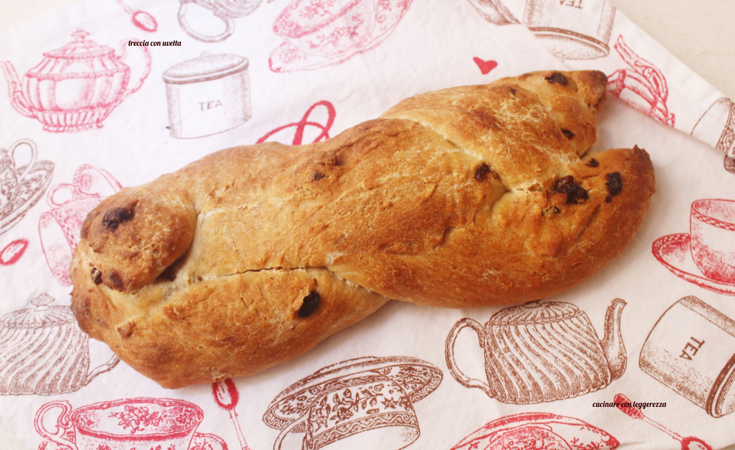 Tresse avec raisins secs – levain