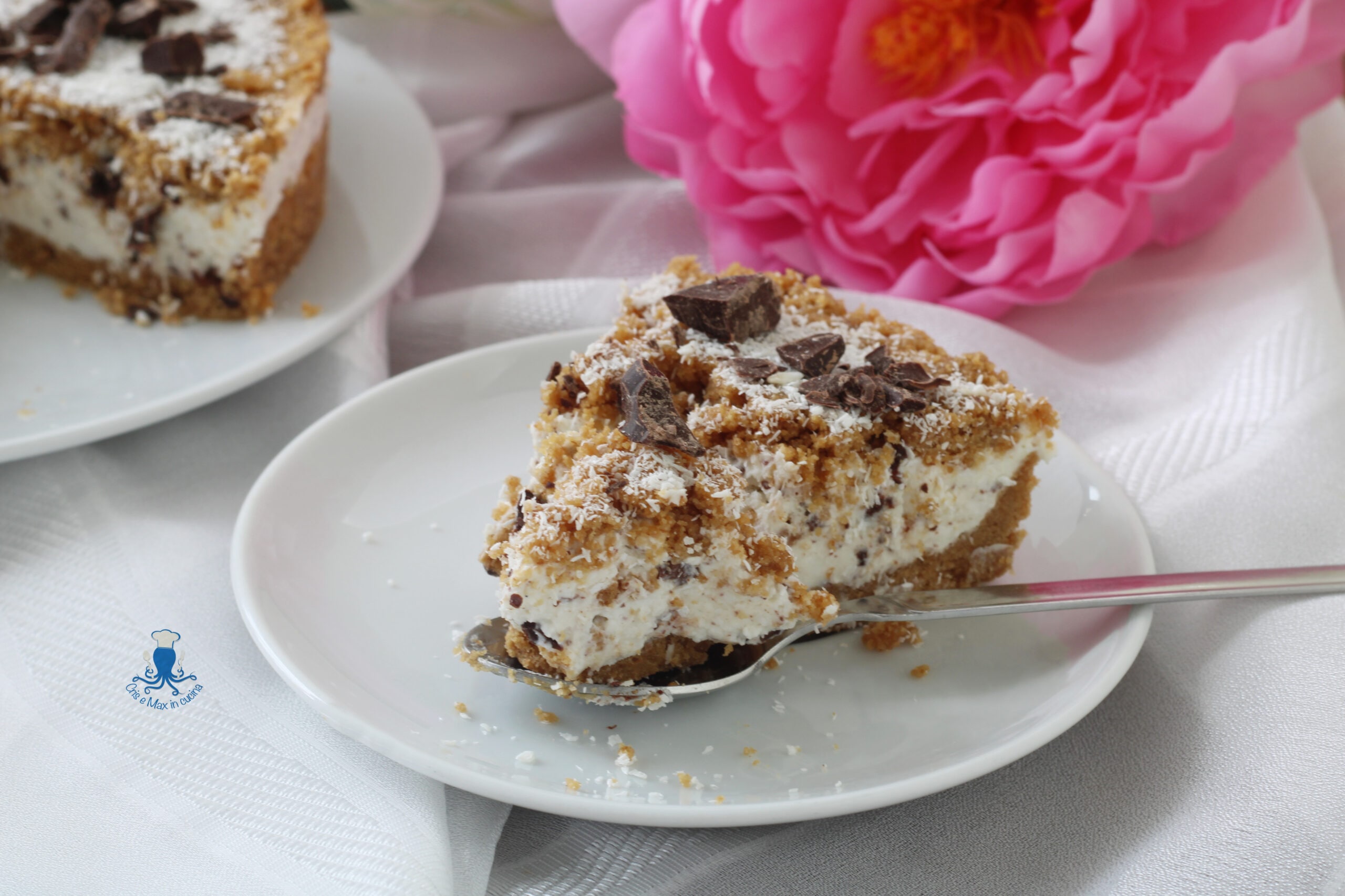 Sbrisolée froide coco ricotta et mascarpone sans cuisson