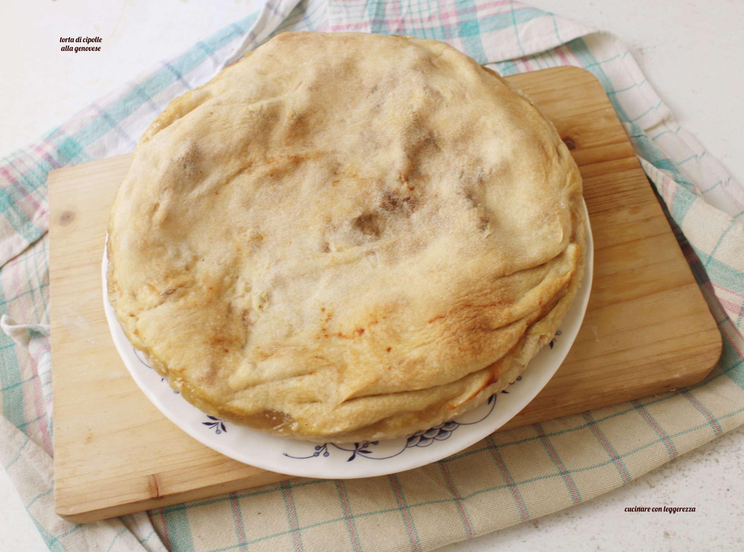 Tarte aux oignons à la génoise