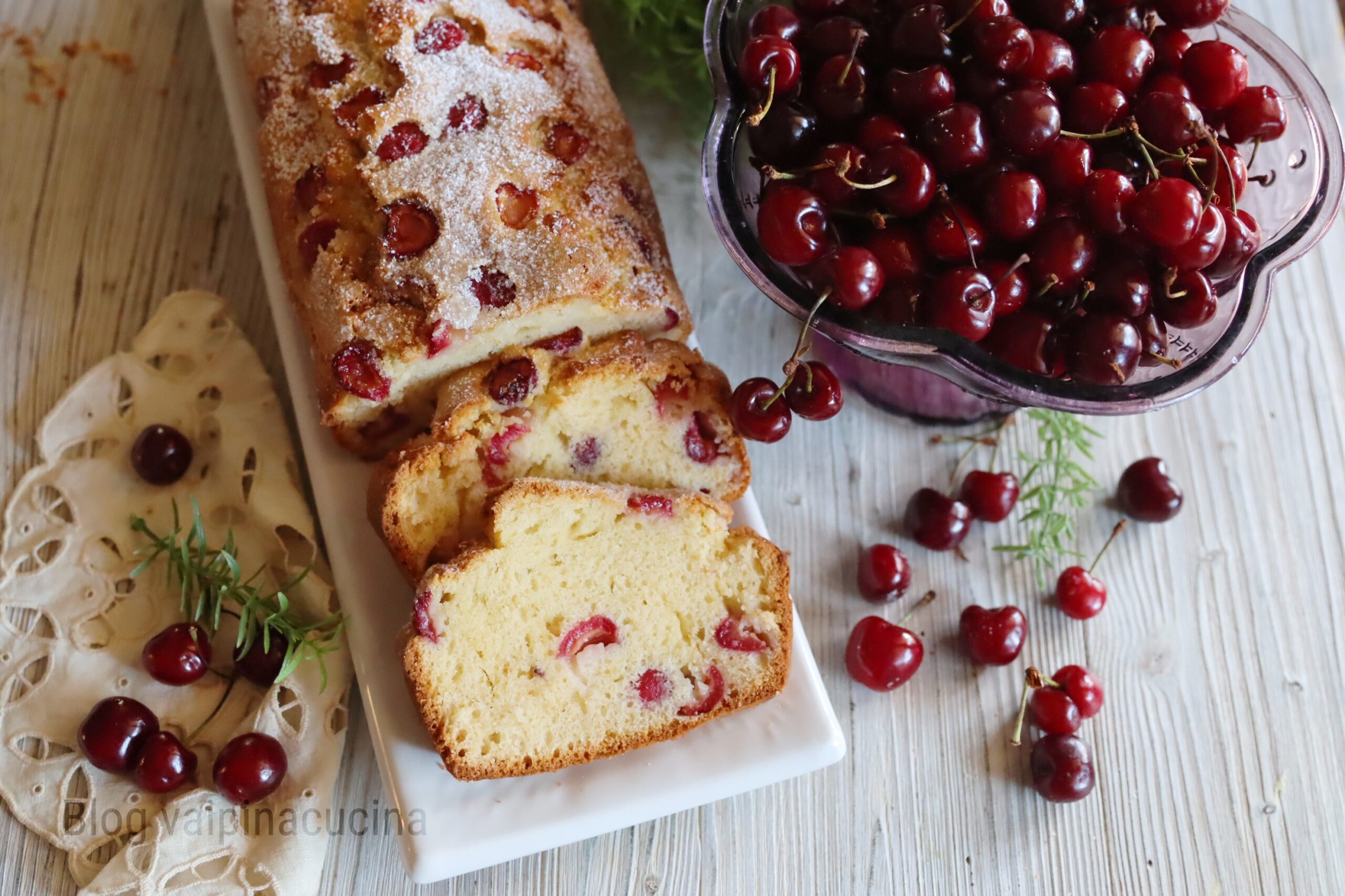 Cake aux cerises
