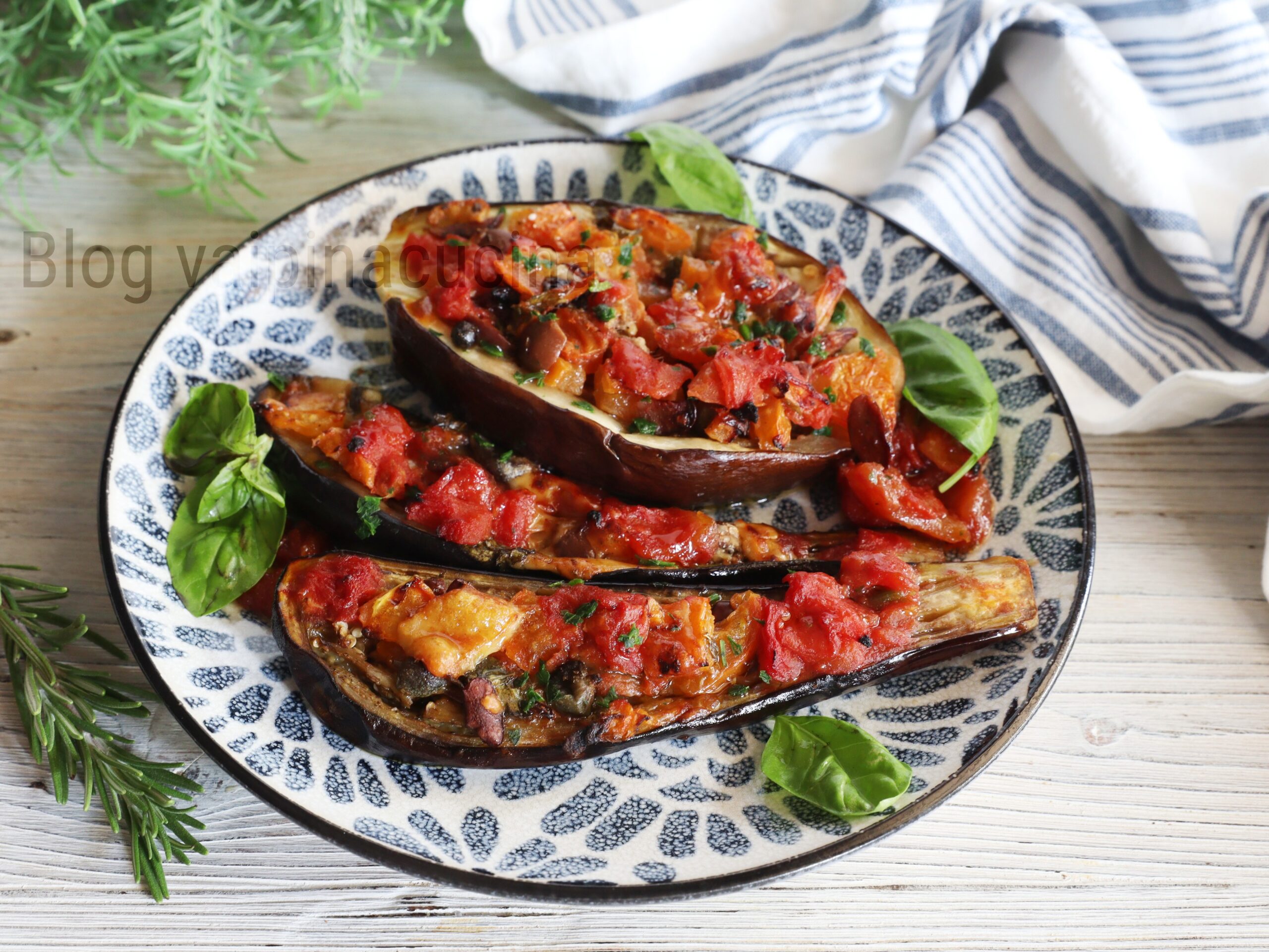 Aubergines farcies simples