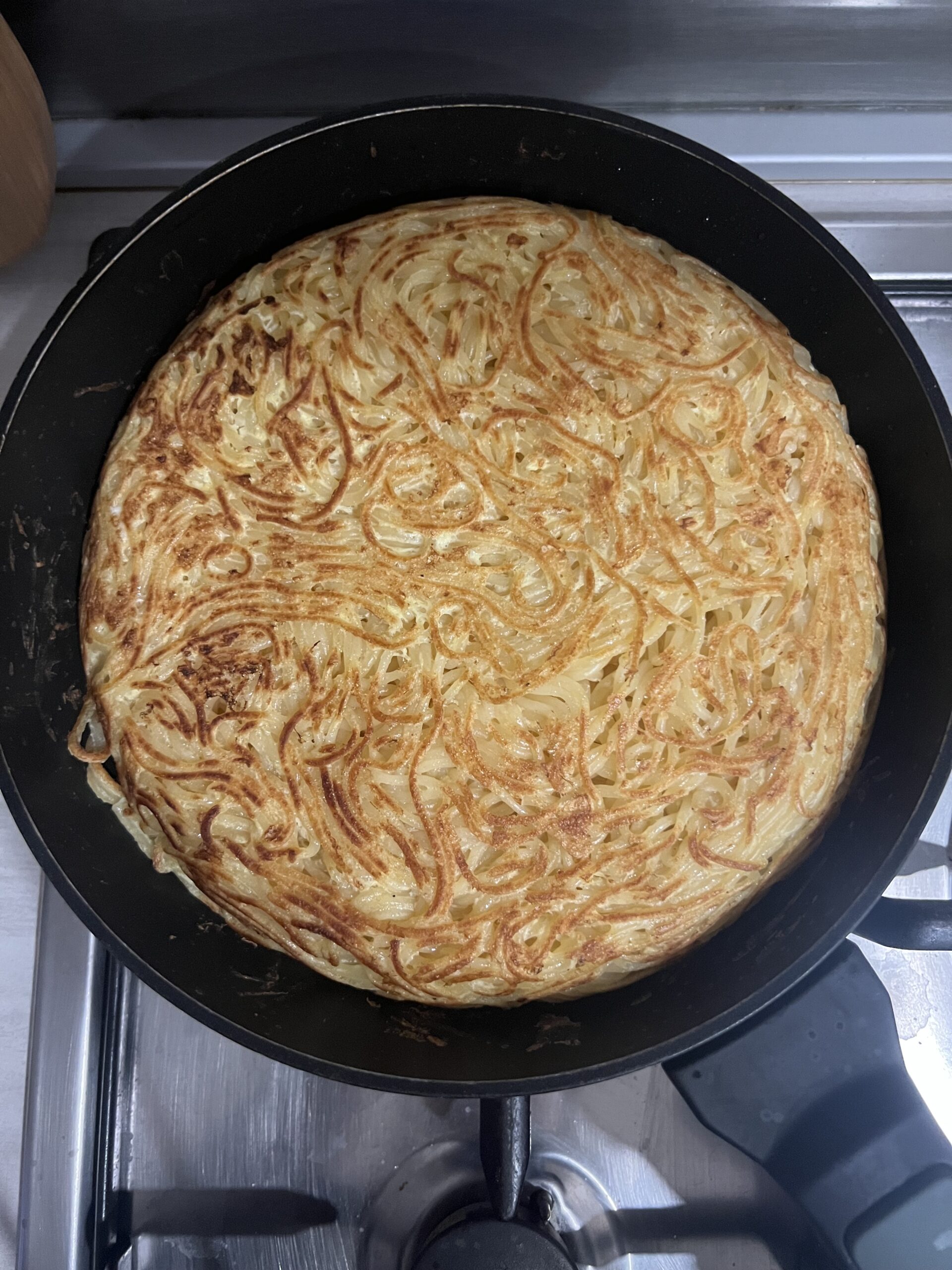 Omelette de pâtes napolitaine facile